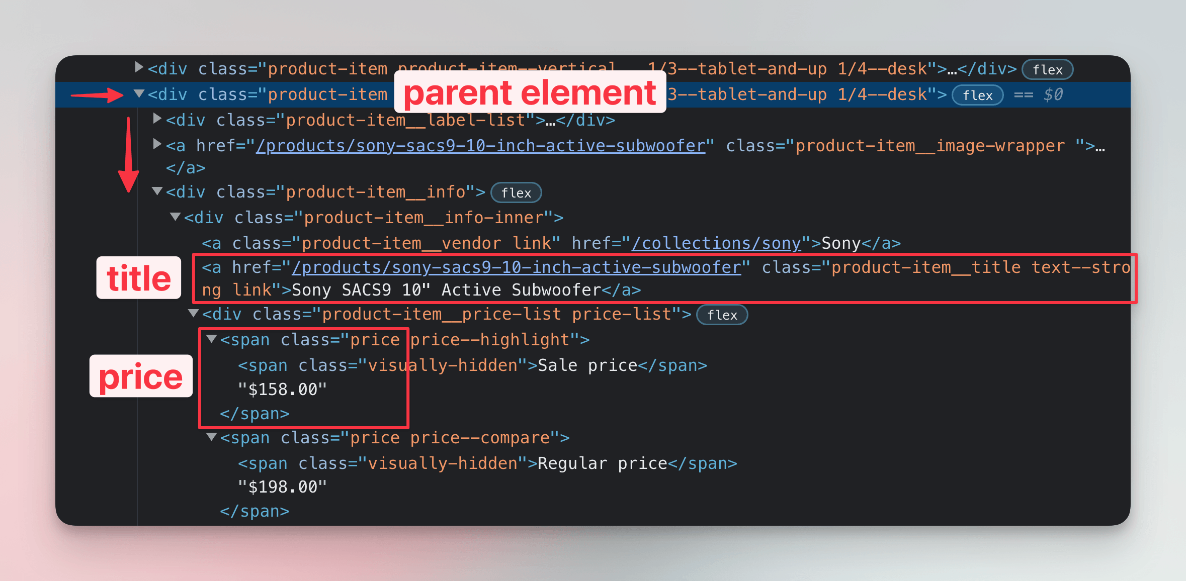 Finding child elements
